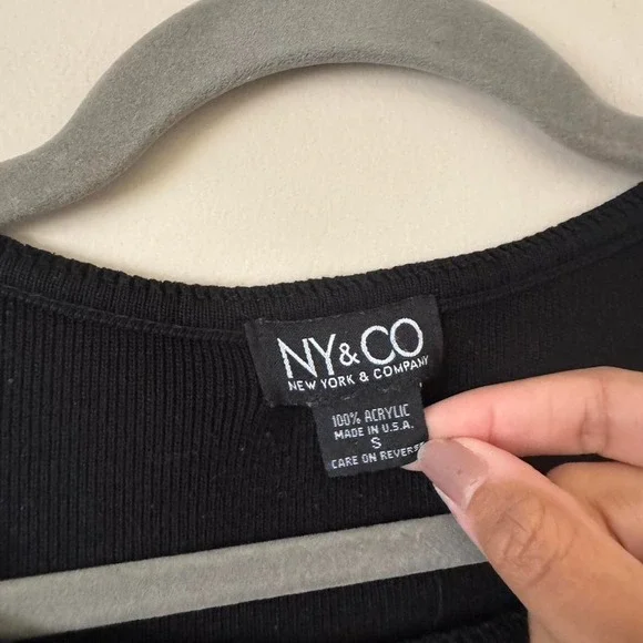 90s mini knit dress black - Picture 3 of 5